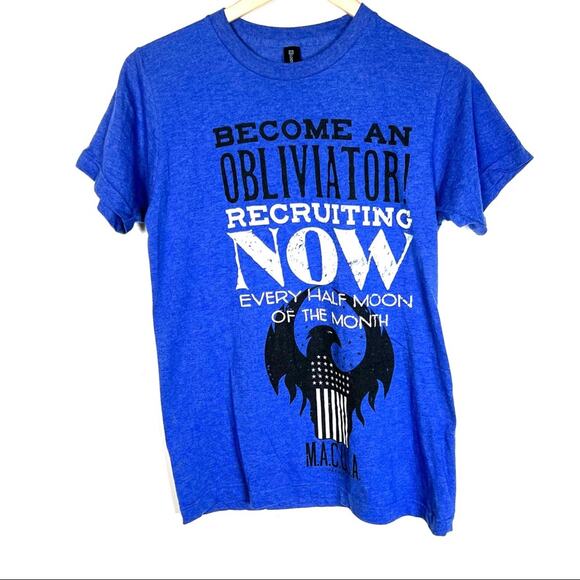 NWOT loot crate fantastic beasts blue become an Obliviator T-shirt size small - Picture 1 of 3